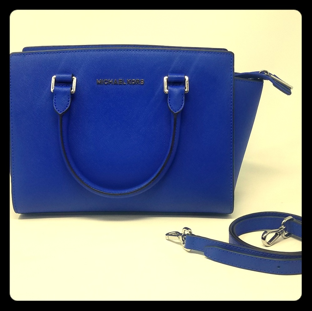 Michael Kors Electric Blue Selma Satchel
